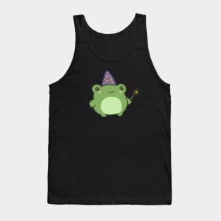 Frog Wand: A Magic Cottagecore Aesthetic with a Dash of Cute and Witchy Energy Tank Top